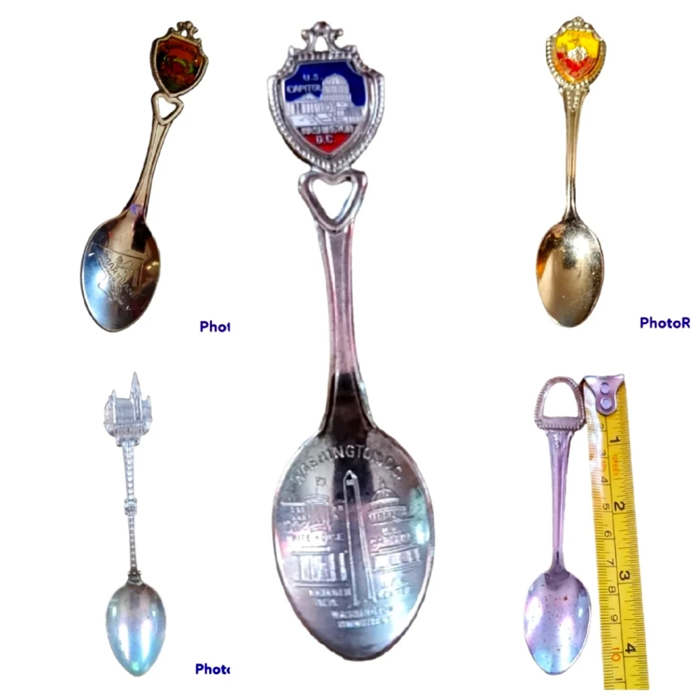 USA Collectable State Miniature Souvenir Spoon Bundle Lot Vintage